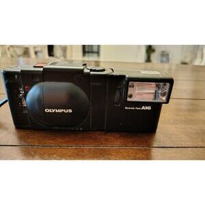 1979 Olympus XA Rangefinder With Flash Untested